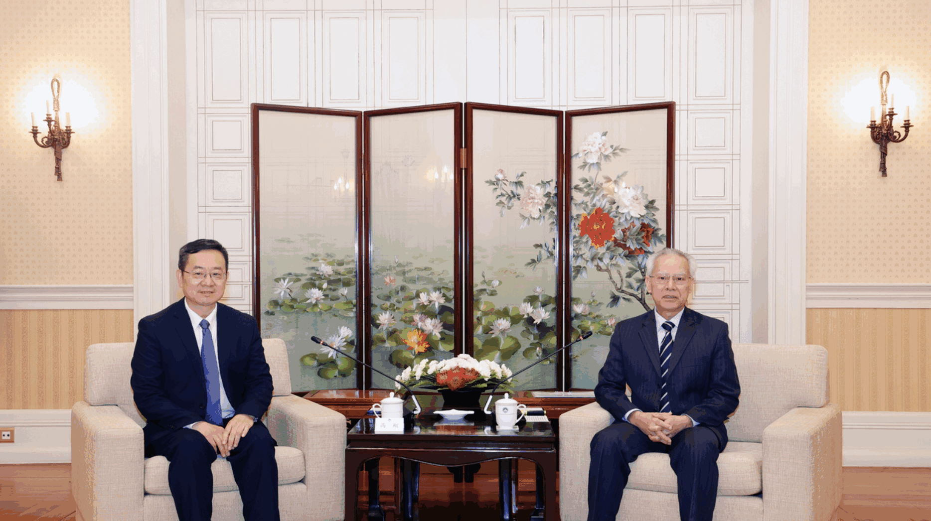 澳门行政长官岑浩辉会见中国社科院院长高翔