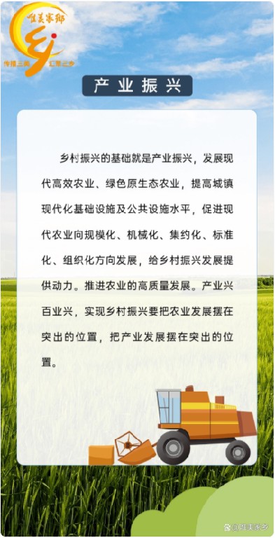 一图了解乡村振兴——五大振兴