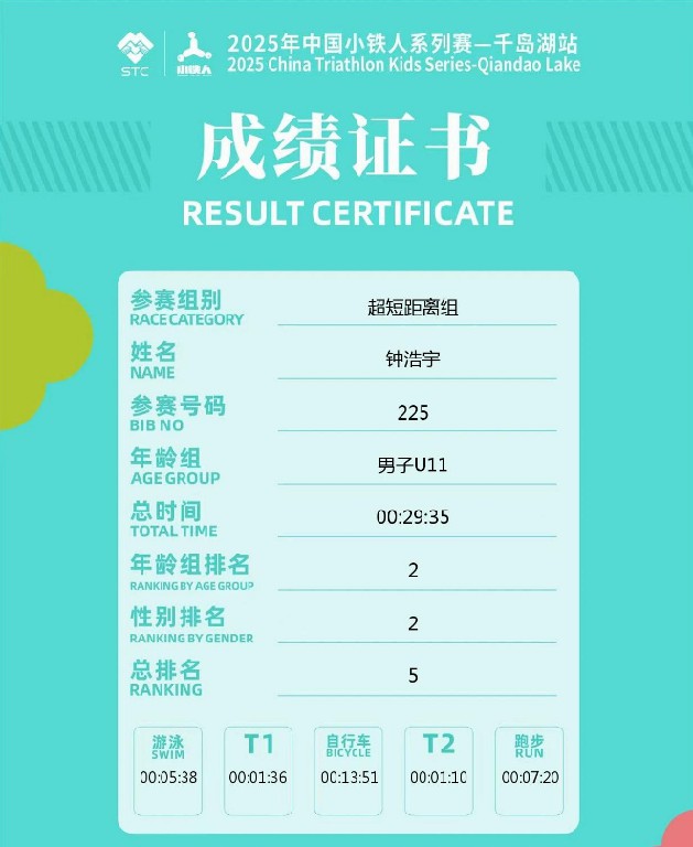 钟浩宇：小铁人冠军的成长故事